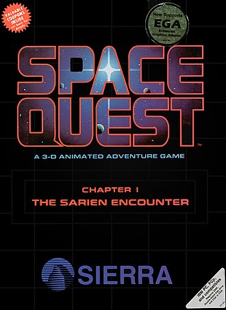 Space Quest I: The Sarien Encounter DOS game screenshot