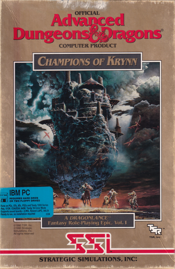Champions of Krynn DOS game screenshot