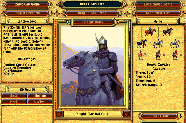 Fantasy General DOS game screenshot