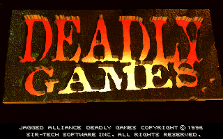 Jagged Alliance: Deadly Games DOS game screenshot