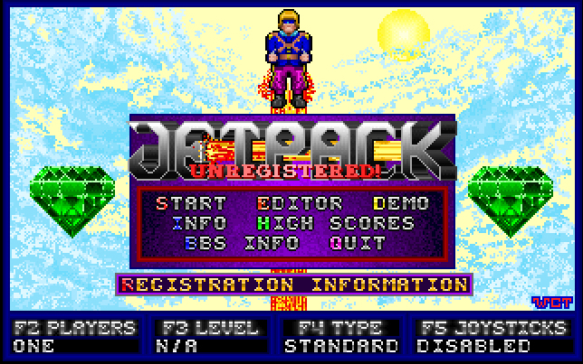 Jetpack (1993): A Free DOS Puzzle-Platformer Built Around Fuel Management
