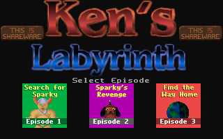Ken's Labyrinth DOS game screenshot