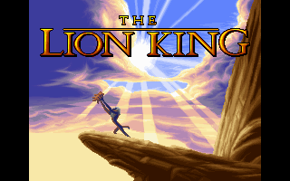 The Lion King DOS game screenshot