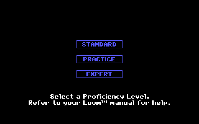 Loom DOS game screenshot