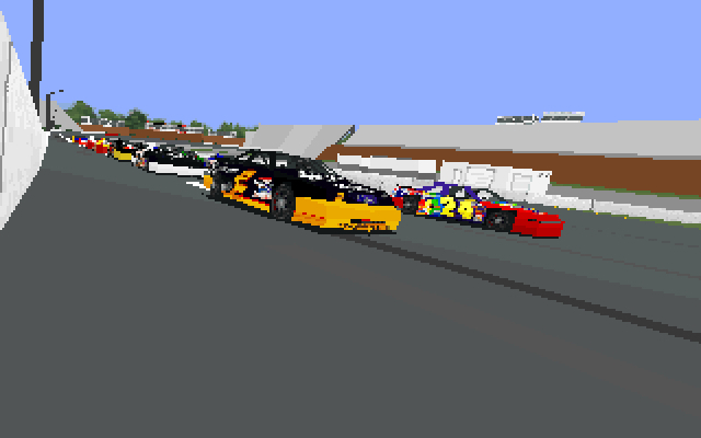 NASCAR Racing DOS game screenshot