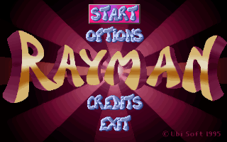 Rayman DOS game screenshot