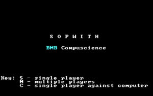 Sopwith (1984): The Free DOS Biplane Dogfighter That Started It All