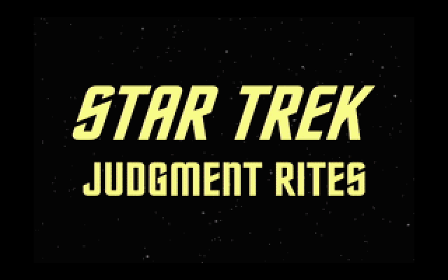 Star Trek: Judgment Rites DOS game screenshot