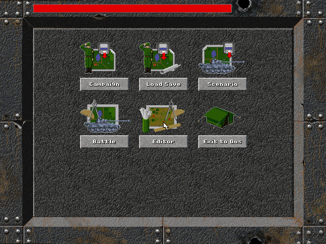 Steel Panthers DOS game screenshot