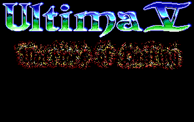 Ultima V: Warriors of Destiny DOS game screenshot