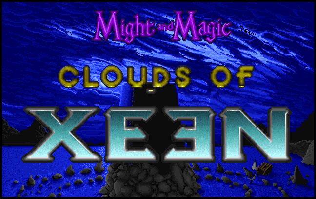 Might and Magic IV: Clouds of Xeen DOS title screen